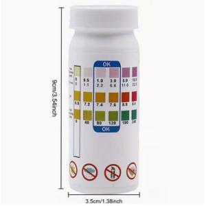 50個 3イン1 プール&amp;スパ テストストリップ PH 塩素 臭素 総アルカリ度 ボトルにカラーチャ...