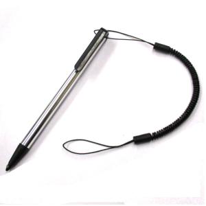 タッチペン 感圧式 シルバー 1本+コイルコード 3DS カーナビなどに   (T31) 感圧式 タッチペン