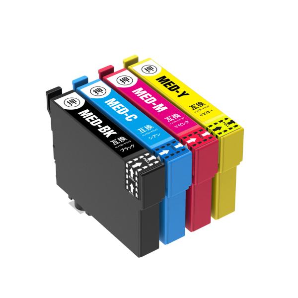MED-4CL 4色パック(BK顔料)×5セット EPSON エプソン 互換インクカートリッジ プリ...
