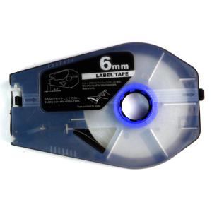 ラベルテープ キヤノン 互換 ラベルテープカセット TM-LBC6S 銀 シルバー 6mm