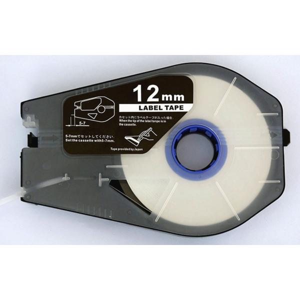キヤノン 互換 ラベルテープカセット TM-LBC12W 白 12mm幅 1個〔単品〕ケーブルIDプ...