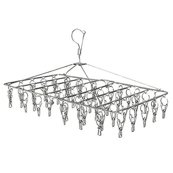 ハンガー ピンチハンガー 52ピンチ クリップ付 洗濯バサミ付 洗濯 物干し 靴下 下着 ブラジャー...