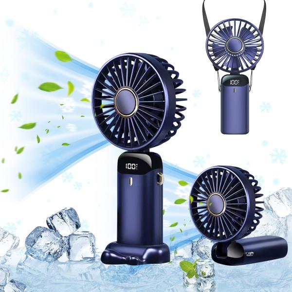 ハンディファン 卓上 充電式 軽量 5000mAh大容量 ハンディ扇風機 手持ち扇風機 ミニ扇風機 ...