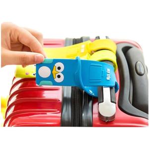 ネームタグ スーツケース 可愛い シリコン 荷物タグ 紛失対策 バッグ用ネームタグ トラベル用 取り...