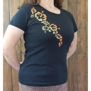 Tシャツ 半袖 レディース ハイビスカス オレ...の詳細画像3