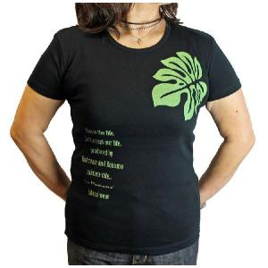 Tシャツ 半袖 レディース モンステラ ベーシ...の詳細画像4