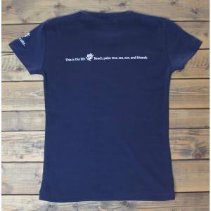 Tシャツ 半袖 レディース Wヤシ柄 S M ...の詳細画像2