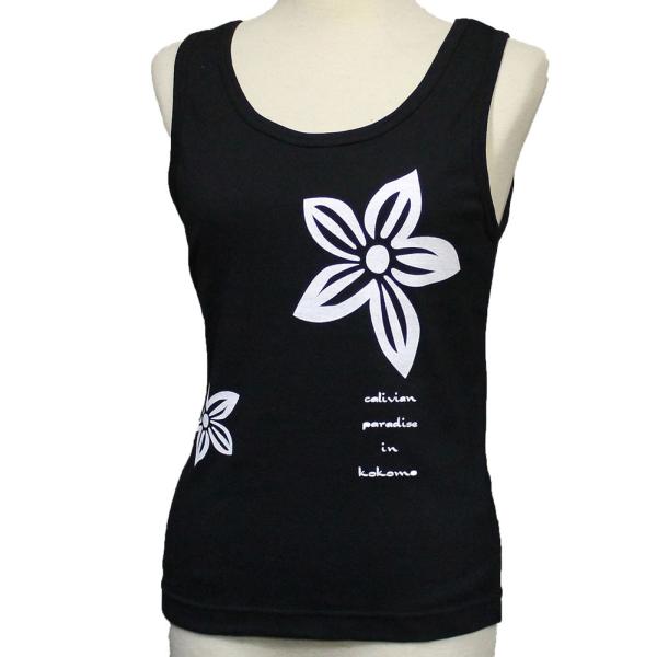 タンクトップレディース プルメリア柄　フラ　ハワイ