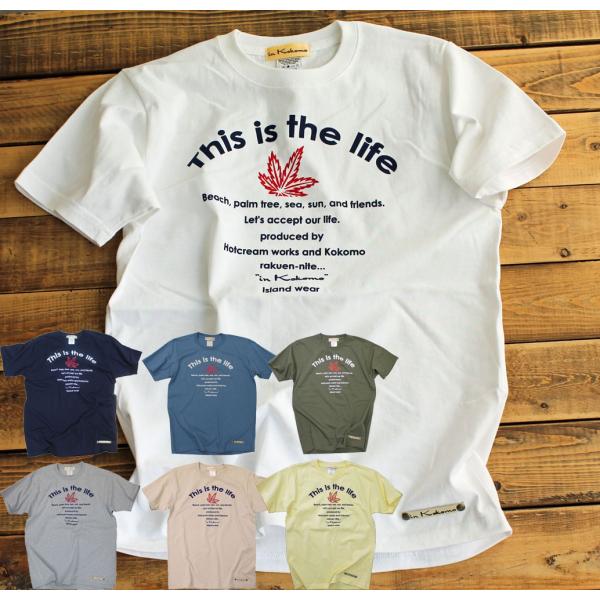 Tシャツ 半袖 メンズ This is the life  Ｔシャツ  ロゴ　アメカジ ブランド サ...