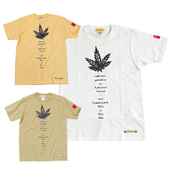 デッサン　ヘンプ柄 Ｔシャツ　オリジナルブランド XS S M L XL XXL ロゴ　アメカジ ブ...