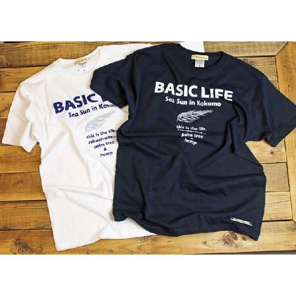 Basic ヤシ柄 Ｔシャツ オリジナル  ロゴ　アメカジ ブランド サーフ メンズ　