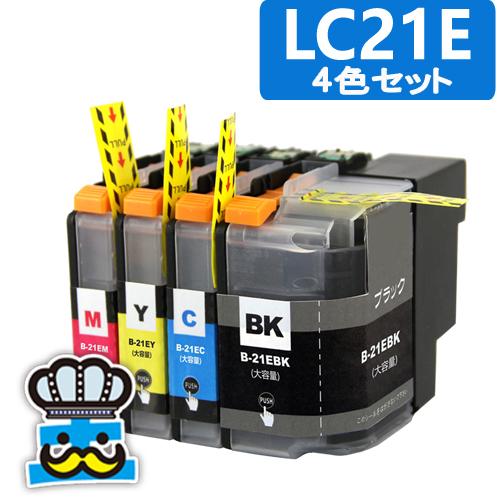 ブラザー LC21E プリンターインク ４色セット 互換インク 大容量 LC21E-4PK brot...