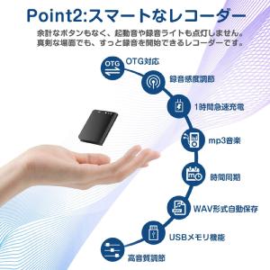 ボイスレコーダー 小型 薄型 長時間録音 新登...の詳細画像2