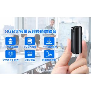 ボイスレコーダー 小型 長時間録音 増強版 4...の詳細画像1
