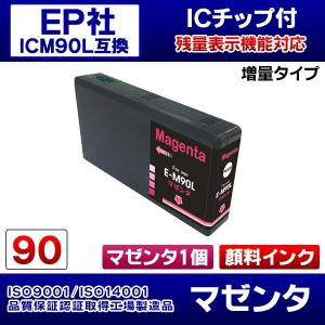 EPSON エプソンプリンターインク (ICM90L単品) PX-B700C2用 互換インクカートリッジ ICM90L互換 マゼンタ 1個 純正と同じ顔料インク ICチップ付き【N】｜inkshop