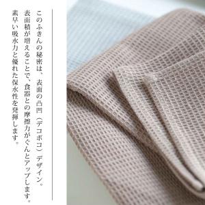 超吸水ワッフルキッチンタオル 大判サイズ キッ...の詳細画像4