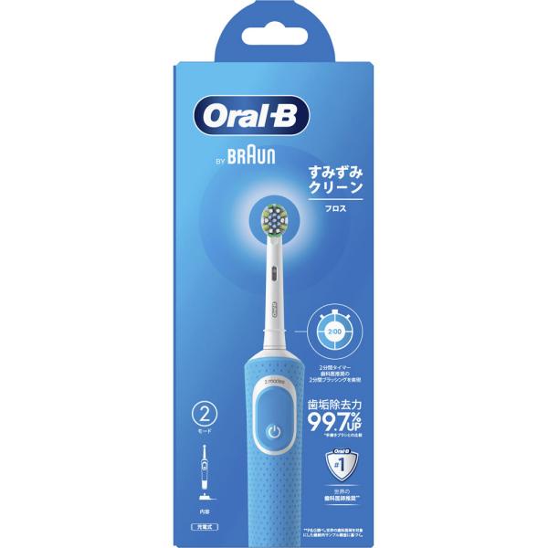 ＢＲＡＵＮ オーラルＢ すみずみクリーン ＰＲＯ フロス 充電式 歯ブラシ ハンドル １本 ブラシヘ...