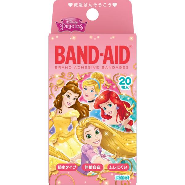 ＪＮＴＬコンシューマーヘルス 「バンドエイド」 救急絆創膏 ディズニープリンセス ２０枚