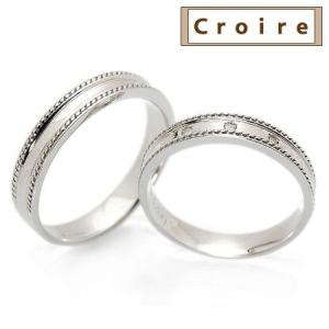 Croire クロワール ノートル ペアリング ダイヤモンド（レディースのみ） 10金ホワイトゴールド K10WG｜inno