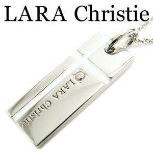 LARA Christie ララクリスティー ノーブルクロスネックレス ホワイト レディース シルバー925 エナメル P3050-W｜inno