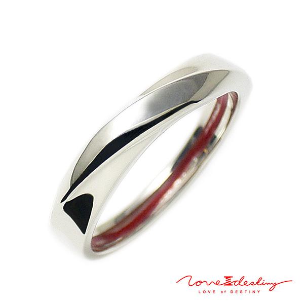 LOVE of DESTINY 赤い糸 メンズ リング シルバー950 SV950 LOD-009