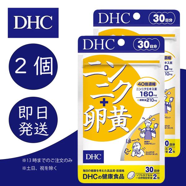 DHC ニンニク＋卵黄 30日分 2個 健康食品 美容 サプリ 送料無料