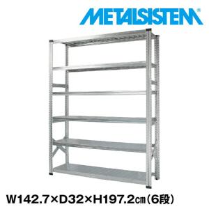 メタルシステム5段（奥行40cm） W1427 H1576 METALSISTEM メタル
