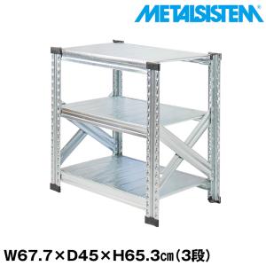 メタルシステム3段（奥行40cm）幅977 高さ1576cm ハンガータイプ