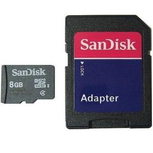 SanDisk microSDHC8GB Class4 UHS-1 SDアダプタ付 ネコポス送料無料｜Get Shop Yahoo!店