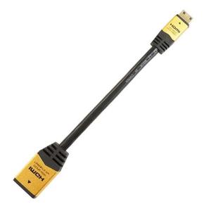 まとめ買いがお得 miniHDMI-HDMI 変換ケーブル 7cm Ver1.4 HCFM07-331GD
