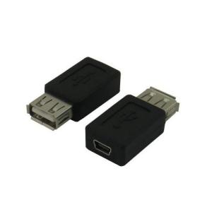 USB変換アダプター USB A(メス)→MiniUSB(メス) 変換名人 USBAB-M5BN ネコポス送料無料