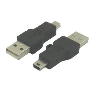 変換プラグ USB Aオス→miniUSBオス USBA-M5AN【ネコポス送料無料】｜innovate