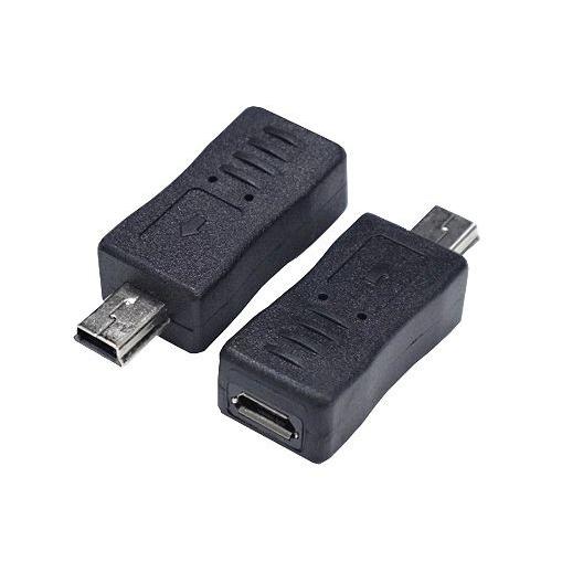 変換アダプタ miniUSB→microUSB USBMCB-M5A 変換名人【ネコポス送料無料】