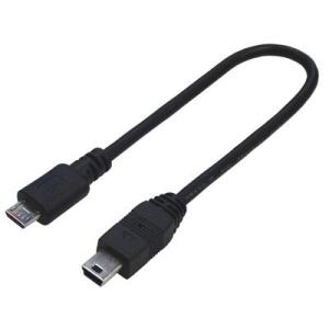 USB変換ケーブル 20cm micro(オス)→mini(オス) USBMCA/M5A20F【ネコ...