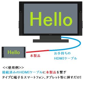 DP Alt Mode対応 ミラーリング ケー...の詳細画像2