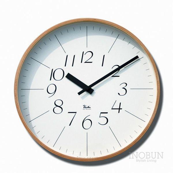 レムノス Lemnos リキクロック Riki clock 渡辺力 壁掛け時計 L 細字