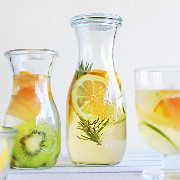WECK JUICE JAR ガラスキャニスター ウェック 500ml （WE-764） フタ Sサ...