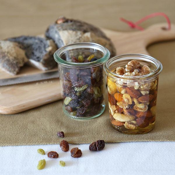 WECK MOLD SHAPE ガラスキャニスター ウェック 145ml （WE-760） フタ S...