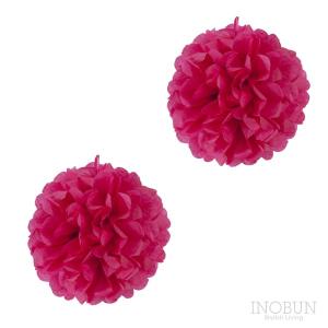 ペーパー ポンポン 2個セット PAPER POM-POM お花 ポンポン 20cm レッド セール