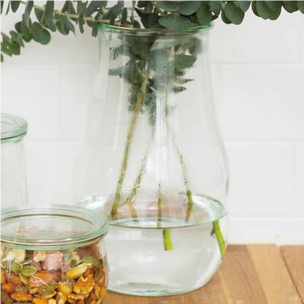 WECK TULIP SHAPE ガラスキャニスター ウェック 2700ml （WE-739） フタ...