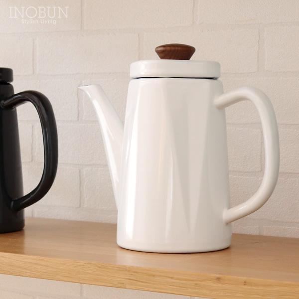 野田琺瑯 アンビ Anbi ドリップポット ホーロー ポット 日本製 1.2L ホワイト