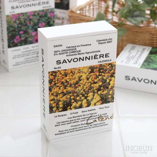 石けん フランス製ソープ サヴォニエール 石けん SAVONNIERE 黄金のカレンデュラ 100g...
