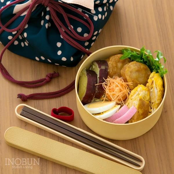 Wappa わっぱ お弁当箱 丸型ランチボックス 日本製 500ml ベージュ