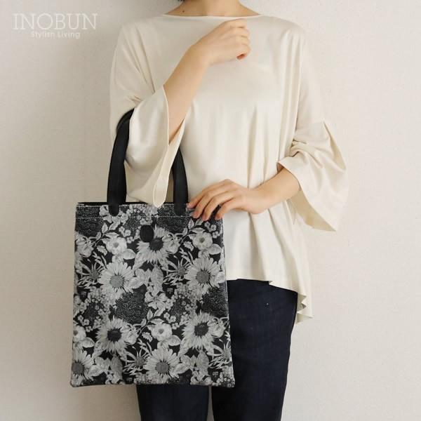 トートバッグ クーポール Coupole リバティプリント ブックバッグ SWIMブラック 日本製