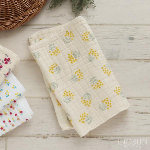 ふわふわガーゼ ソイル フェイスタオル 31 x 80cm 菜花 イエロー