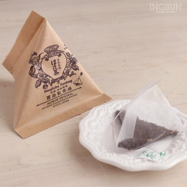 京都 西出製茶場×INOBUN  オリジナル 宇治ほうじ茶テトラティーバッグ