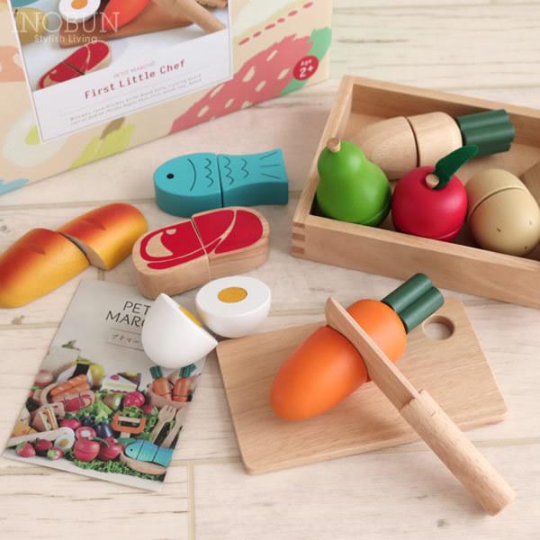 木のおもちゃ First Little Chef ファースト リトルシェフ 木のおままごとセット ベ...