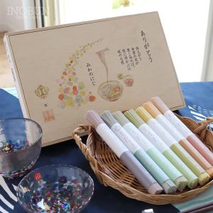 イノブンオリジナルパッケージ みわのにじ そうめん虹色セット 御祝いギフト  素麺 おしゃれ お返し 三輪素麺