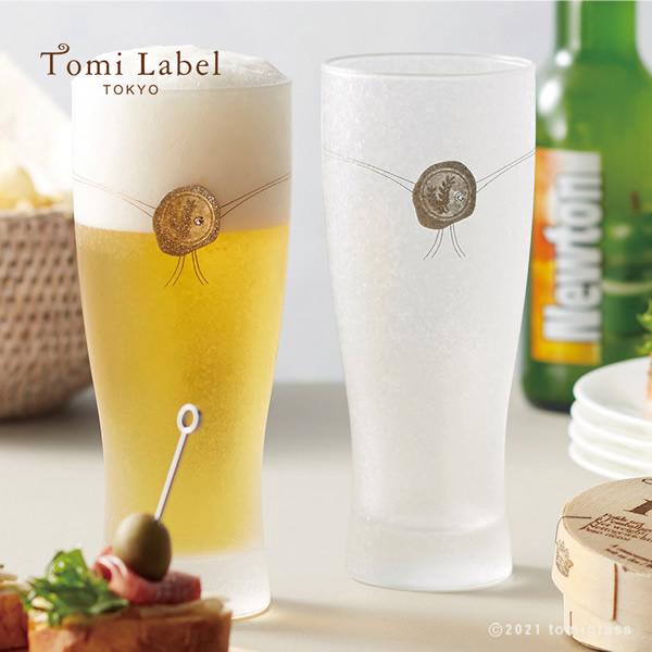 グラス 封ろう スワロフスキー付き ビアグラス ペアセット 日本製 ご結婚祝い 新生活 御祝い ギフ...