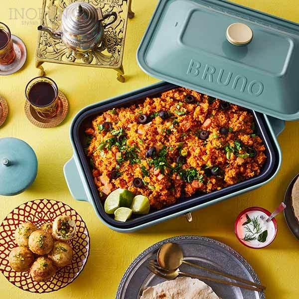 BRUNO コンパクトホットプレート たこ焼きプレート付き ターコイズブルー 限定カラー